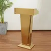 Púlpito de Fala Branco Simples de Alta Qualidade, Mesa de Palestra Moderna, Mesa de Boas-Vindas, Mesa de Recepção, Mesa do Anfitrião, Mesa de Inscrição