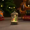 Luces de Velas Brillantes de Navidad, Linternas de Viento Pequeñas Creativas, Luces Nocturnas, Adornos de Escritorio, Colección de Decoraciones de Regalo Navideño para Niños