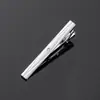 En stock boutique galvanizado plata arenado brillante diamante clip para corbata comercio exterior venta caliente accesorios formales para hombre clip para corbata profesional