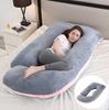 Almohada de Embarazo Amazon Protector de Cintura Almohada Inclinada para Dormir de Lado Almohada para Dormir de Embarazo en Forma de J Removible y Lavable Almohada de Embarazo Transfronteriza
