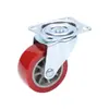 Rueda universal de poliuretano núcleo de hierro rueda PU 2.5 pulgadas castor rueda para carrito de remolque de carga industrial rueda pequeña para refrigerador