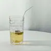 Copo Tecido Tendência Estilo Ins Doméstico Copo de Água Embossado Rattan Copo de Café Suco Copo para Bebida Fria Copo Criativo para Beber