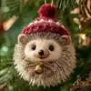 Adorno Navideño de Bellota de Animales del Bosque Transfronterizos