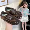 Zapatos Mary Jane de Lunares Estilo Coreano para Niñas, Zapatos Estilo Alemán, Sin Cordones, Suela Suave, Zapatos Casuales para Niños, Hebilla de Correa Única, Tenis