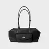 Bolso tote minimalista de piel de vaca de capa superior de nicho coreano, bolso de hombro de asa larga de alta gama, bolso de piel auténtica para el día a día para mujer