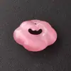 Fornecimento transfronteiriço de pingente de cadeado com padrão de nuvem de ágata branca natural, cadeado auspicioso de paz de pedra olho de gato, pingente de colar de jade estilo chinês
