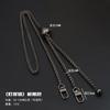 Cordón de metal para teléfono móvil, clip posterior ondulado, ajustable, cadena larga y corta, clip posterior de metal corrugado resistente al agua.
