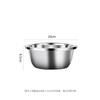 Juego de Cesta de Drenaje para Fregadero de Cocina de Acero Inoxidable, Bol Espesado para Batir Huevos y Bol para Olla Caliente, Bol para Sopa, Almacenamiento