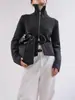 Novedad Otoño e Invierno 2025 Tejido 100% Lana Pura Cárdigan de Punto para Mujer con Cremallera Doble Cremallera Versátil Elegante Chaqueta Estilo Corto