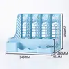 Estante para Archivos Engrosado Caja para Archivos Caja de Almacenamiento Portadocumentos Organizador de Archivos de Escritorio Suministros de Oficina Atril de Libros Cuatro Secciones
