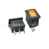 Interruptor con Forma de Barco Certificado Norma Europea 3 Pines 2 Velocidades Luz LED Unipolar Unipolar Balancín 6A250V
