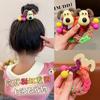 Banda para el cabello para niños, linda cuerda para el cabello de perro, nueva banda para el cabello tejida de dibujos animados para niña, tocado para niña, coleta duradera, cuerda para el cabello