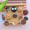 Galletas de Grano de Café de Dibujos Animados Accesorios de Resina DIY para McDonald's Funda de Teléfono Parche para Zapatos con Agujeros Pasador Material para Accesorios del Cabello