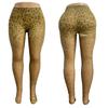Meias de Seda Leopardo Transfronteiriças Meias de Impressão Digital Meias de Impressão 3D Transfronteiriças Novas Meias-calças Sexy Leopardo Núcleo Fiado Fino