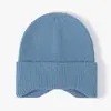 Otoño e invierno Nuevo gorro de punto para mujer de algodón cachemir moda Joker gorro de lana para hombre protección cálida para las orejas al aire libre fabricantes venta al por mayor