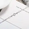 Transmisión en Vivo Popular Pulsera de Dos Quilates Estilo Bolso de Princesa Imitación Moissanita para Mujer Pulsera Versátil de Nicho Temperamento Joyería de Mano