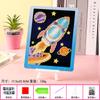 Pintura de diamante 5D para niños, hecha a mano, con marco de fotos para niños de jardín de infantes, con pegatina de marco, pintura decorativa de cristal