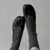 Em Estoque~Sapatos Mary Jane de Couro de Porco Preto com Biqueira Dividida para Mulheres, Novo Verão 2026 Sapatos Planos de Couro Macio para Avó
