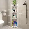 Estantería Triangular Impermeable de Pie Estantería de Almacenamiento para Baño Estante de Almacenamiento para Espacios Pequeños en el Baño