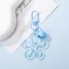 Colgante de cuentas DIY serie rosa accesorios semiacabados para llavero hecho a mano accesorio de anillo para colgar materiales cadena de cordón para teléfono móvil