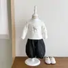Conjunto de suéter para niño, engrosado para otoño e invierno, nuevo diseño elegante, conjunto de invierno moderno para bebé y niño pequeño, conjunto de tres piezas para niños