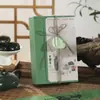 Caja de Empaque Zongye Green Qingtuan 2025 4 Piezas 6 Piezas Caja para Llevar Qingtuan de Ajenjo Caja de Papel para Dumplings de Fruta Qingming