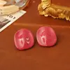 Pendientes minimalistas de estilo irregular y coloridos con efecto de goteo de aceite, moda retro francesa, pendientes de alta gama, accesorios exagerados estilo INS