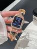 Pulsera de Gato con Diamantes - Banda de Metal Estilo Reloj Adecuada para Apple Watch iWatch 12ª Generación 11/10