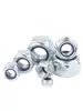 Grado 4 Grado 8 Grado 10 acero al carbono zinc blanco azul DIN982 inserto no metálico hexagonal autoblocante tuerca engrosada M4-M27
