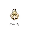Grampo de Cabelo Europeu e Americano para Terno Clip de Tubarão Pequeno Transfronteiriço Amazon Mini Acessórios de Cabelo de Liga Grampo de Cabelo Moda Fivela de Cabelo Dourada