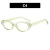 Armazón de gafas ovalado estilo coreano 2024 nuevo armazón de gafas de luz azul anti-moda cara pequeña se puede equipar con lente plana para miopía universidad