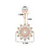 Moda piercing súper ventas anillo de ombligo exquisito moda Girasol Diamante incrustado hebilla de ombligo acero inoxidable clavo de ombligo Amazon