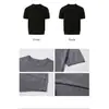 Camiseta de manga corta para hombre, marca de moda, corte holgado de verano, nuevo modelo 2026, tendencia de celebridad de internet, top de punto simple ins