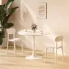 Mesa de comedor estilo Ins mesa de tulipán mesa de negociación mesa de té pequeña redonda mesa de té pequeña blanca nórdica cafetería combinación de mesa de té pequeña