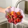 Placa de frutas de folha de lótus Criativa Moderna Sala de estar Estilo Europeu Prato de frutas secas para uso doméstico Placa de lanche de mesa de escritório Prato de doces