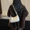 Bolso de hombro único para mujer para el trabajo, bolso cruzado, nuevo modelo elegante para ir al trabajo, retro diario de otoño 2026, bolso simple para debajo del brazo