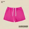 Conjunto de ropa europea y americana para mujer transfronterizo: sudadera casual y shorts, sudadera holgada de forro polar color liso, cuello medio alto, estilo 'dopamine hot girl'