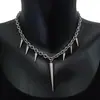 Comercio Transfronterizo Junan Y2K Forma de Corazón No Convencional Remache Joyería Gótica Estilo Punk Collar Venta Directa del Fabricante