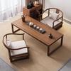 Mesa de té estilo japonés de madera maciza Mesa de té tatami Mesa de centro pequeña para balcón Mesa baja estilo zen simple para mirador Hogar