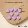 Caramelo de Corazón Simulado Pegamento de Crema DIY Juguetes de Comida Simulada Accesorios Macarrón Corazón de Durazno Paquete de Materiales para Decoración de Fundas de Teléfono Móvil