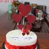 Pastel Pastel Pastel Tarjeta Tamaño Pastel Set de Pastel 7 Día de San Valentín Rojo Grande Mesa de Postres Pastel Pastel
