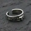 Anillo de media cara de Venus para hombre, estilo minimalista exagerado, anillo para el dedo índice, estilo europeo y americano de moda, anillo abierto