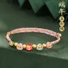 Pulsera con Colgante de Zongzi para Niños DIY Ajustable Festival del Bote del Dragón Cuerda Colorida 2026 Nueva Pulsera del Festival del Bote del Dragón Venta al por Mayor para Puestos de Mercado