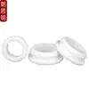 Protetor de cabo invertido de silicone macio, modelo curto com fenda para passagem de cabo, luva de borracha para cabo com orifício passante em forma de I, anel de borracha anti-corte