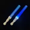 Bastão fluorescente de sete cores que muda de cor controle de multidão de show bastão luminoso de sete cores suporte atmosfera bastão luminoso prateado LOGOTIPO personalizado