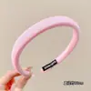 Diadema de corona alta estilo coreano, diadema de borde ancho, diadema para lavarse la cara con dientes, accesorio para el cabello de tela a cuadros de alta gama