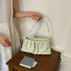 Bolso de hombro vintage, bolso cruzado de alta calidad de nicho con plisado de nube, bolso de axila simple casual moderno para el día a día