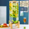 Botella de Vino de Vidrio Resistente a Altas Temperaturas con Grifo Barril de Bebidas Comercial de Autoservicio Lata de Jugo de Frutas Frías Contenedor de Barril de Cerveza Cola