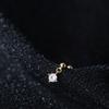 Pendientes Nalan de plata s925, estilo coreano, sencillos, frescos, con un solo diamante, hilo ligero, elegantes, para mujer, G9888