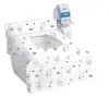 Capa de Assento de Vaso Sanitário Descartável Embalagem Individual Largura Estendida Impermeável Resistente a Manchas Viagem Hotel Almofada de Assento Portátil Impermeável Ampliada